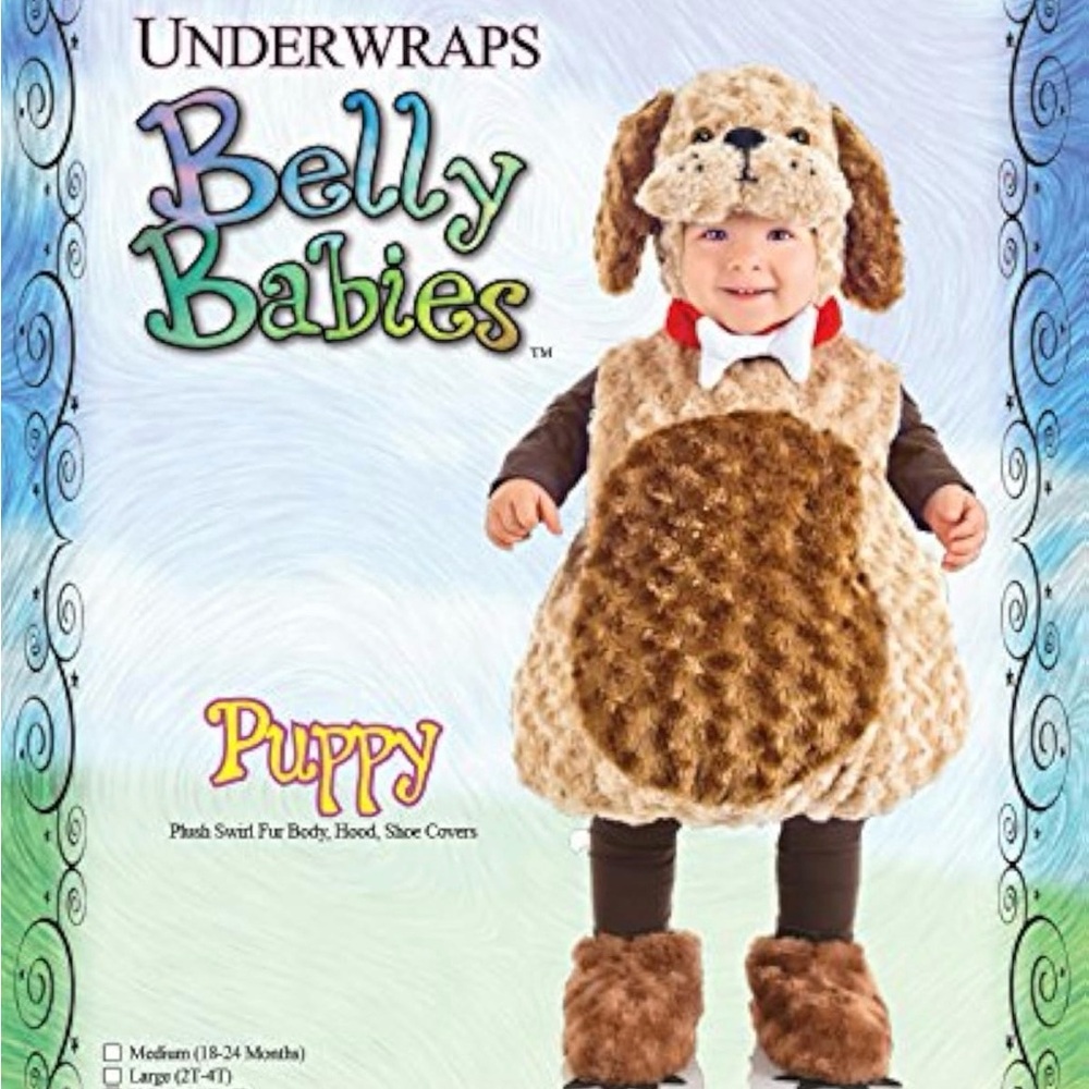 Belly Babies Puppy Costume - Brown